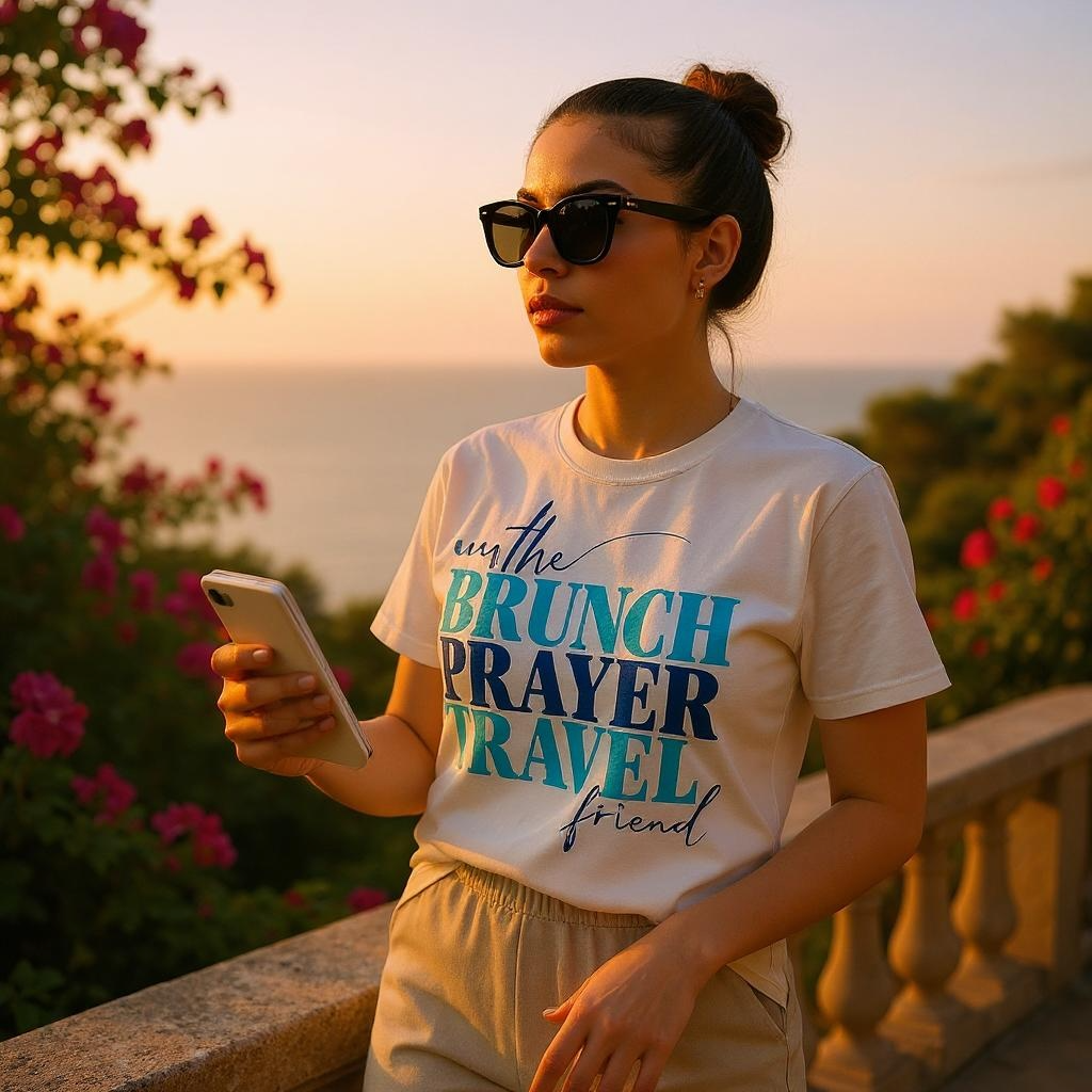 Brunch Prayer Travel Graphic Tee