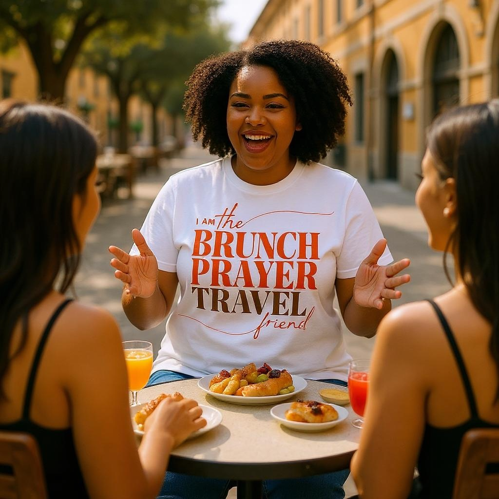 Brunch Prayer Travel Graphic Tee