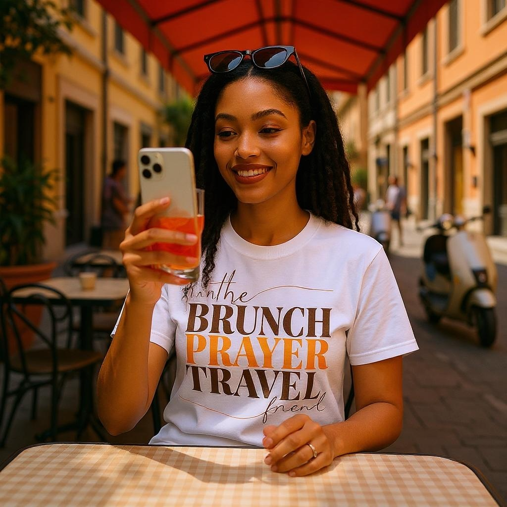 Brunch Prayer Travel Graphic Tee