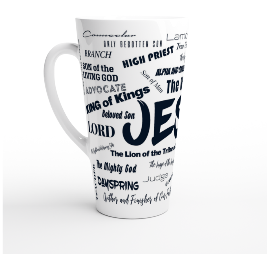The "Name of Jesus" Latte Mug