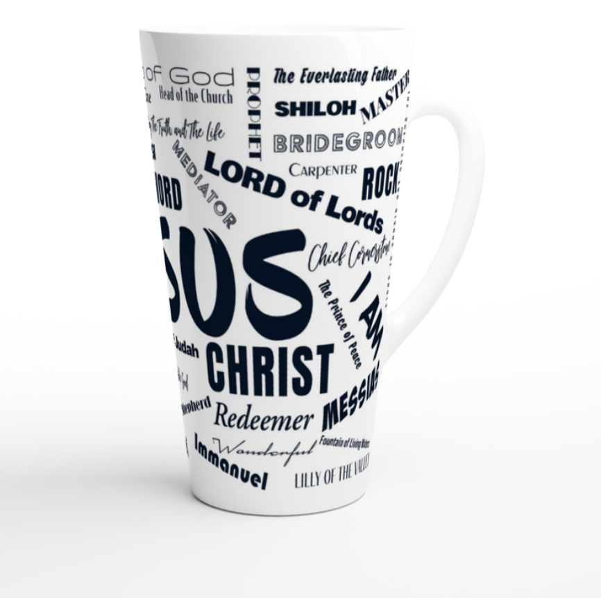 The "Name of Jesus" Latte Mug