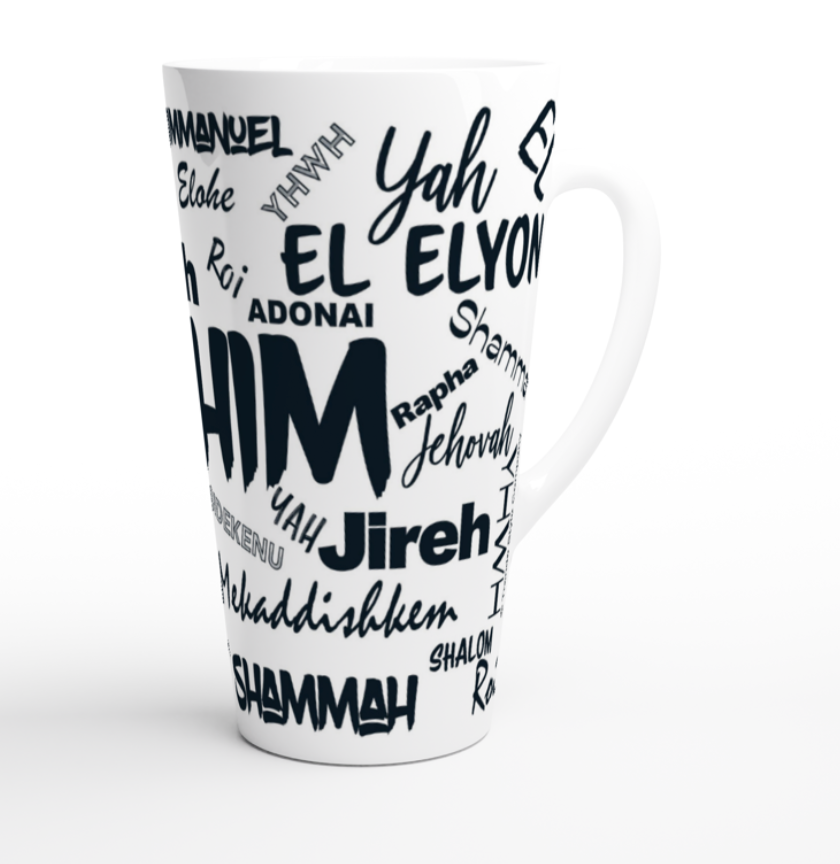 "Names of God Latte" Mug