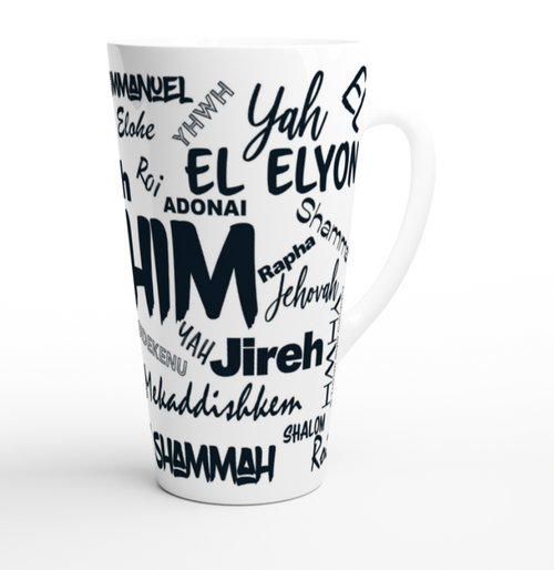 "Names of God Latte" Mug