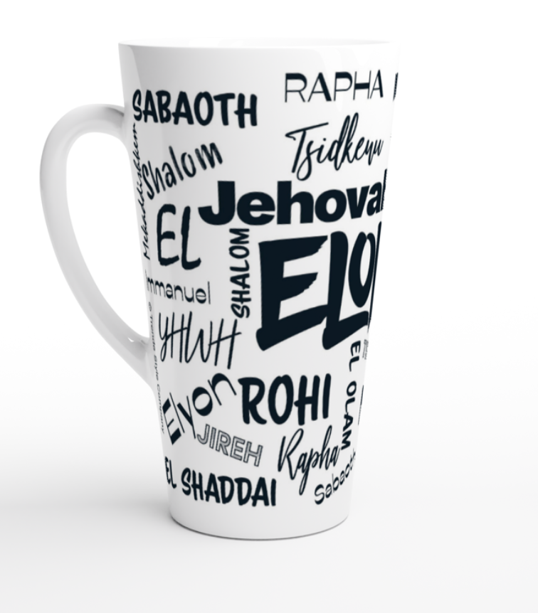 "Names of God Latte" Mug